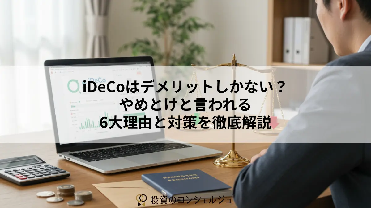 iDeCoはデメリットしかない?やめとけと言われる6大理由と対策を徹底解説