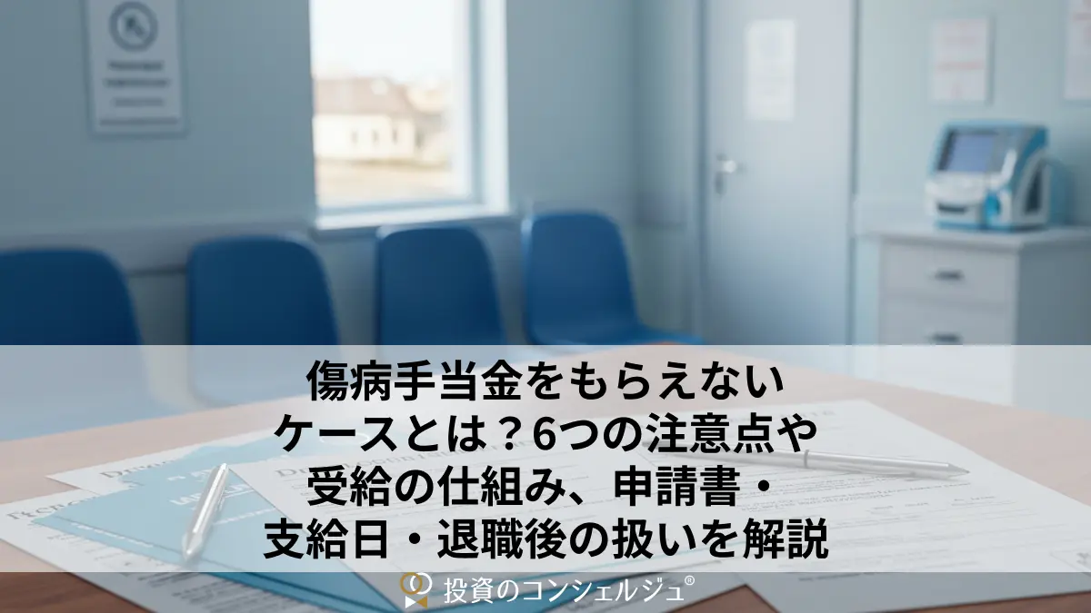 傷病手当金をもらえないケースとは?6つの注意点や受給の仕組み、申請書・ 支給日・退職後の扱いを解説